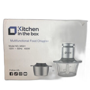 Kitchen In The Box MG01 Silver Black 400W Multifunctional Food Chopper